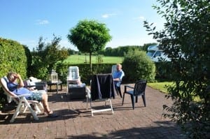 terras vakantiewoning boerderijcamping